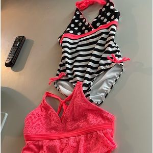 Girls swimsuits size 7/8.  $12 for all 3!